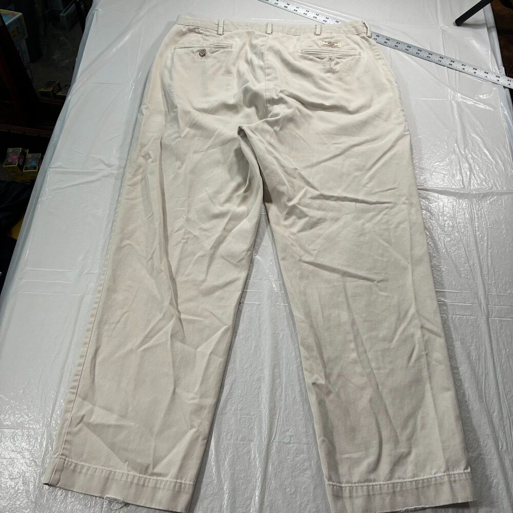 Vintage Polo Ralph Lauren Tan Pants 35x30 (36x28) Preppy Chino Trouser FLAWED